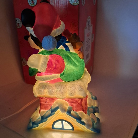 EXTREMELY RARE NIB ENESCO 8-inch PERFECT Mickey Mouse Ceramic Night Light - Picture 5 of 9